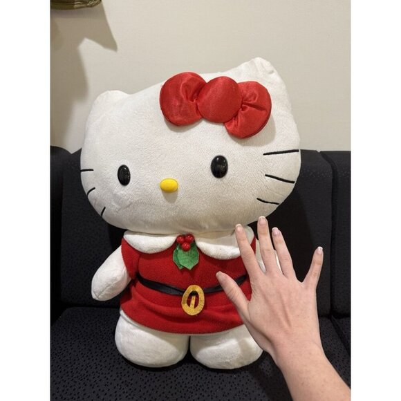 Hello Kitty Standing Plush Holiday Door Greeter Sanrio 20”RARE Santa 2012 WOW! - Picture 15 of 16